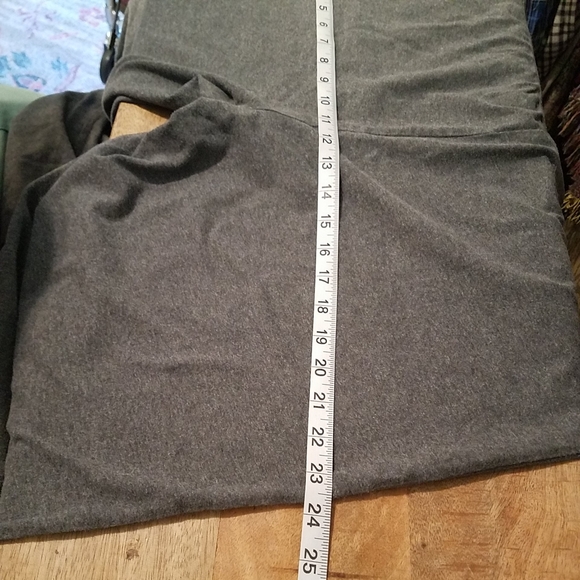 Lands End Stretch XL Gray Leggings W/ Wide Waist Band 18-20 - Picture 8 of 12